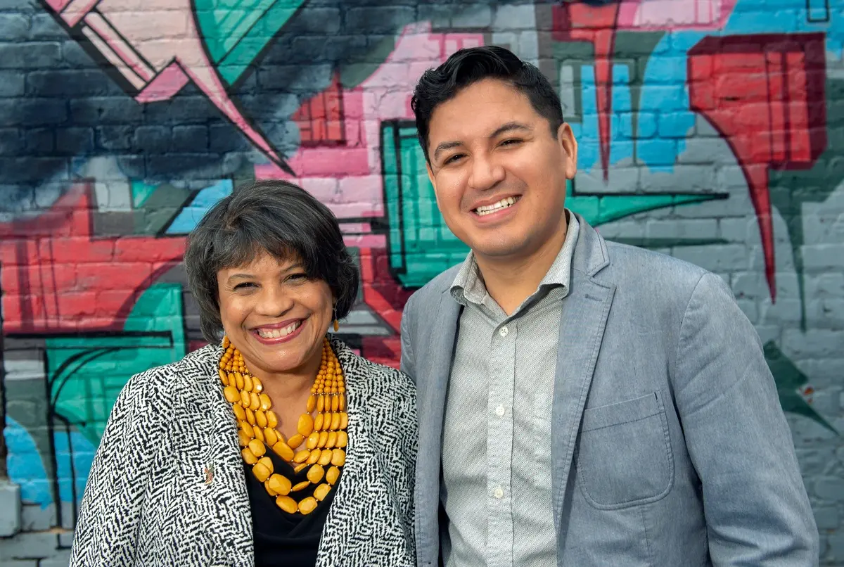 Oswaldo Moreno, Ph.D., an associate professor of psychology, and Anita Nadal, a teaching assistant professor of Spanish, are the co-founders of El Centro, a new resource for Latine students, faculty and staff. (Kevin Morley, Enterprise Marketing and Communications)