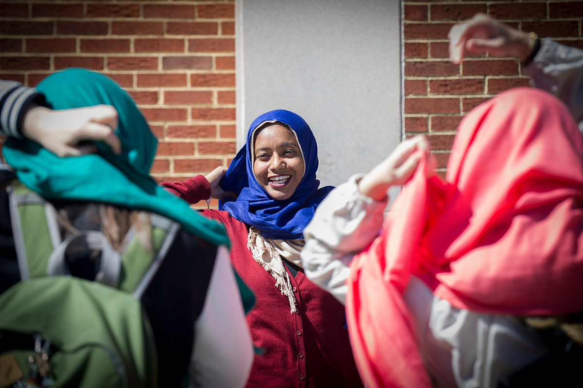 Students in hijab